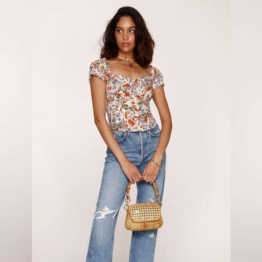 Heartloom Devine Top in Wildflower, size XS